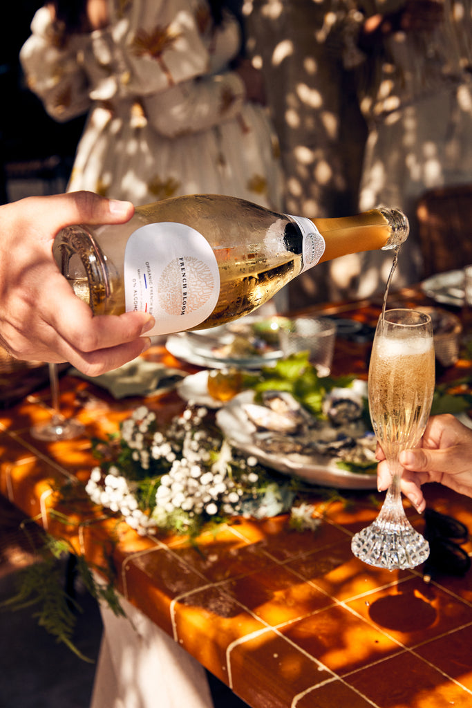 Why is French Bloom’s non-alcoholic sparkling wine not Champagne?